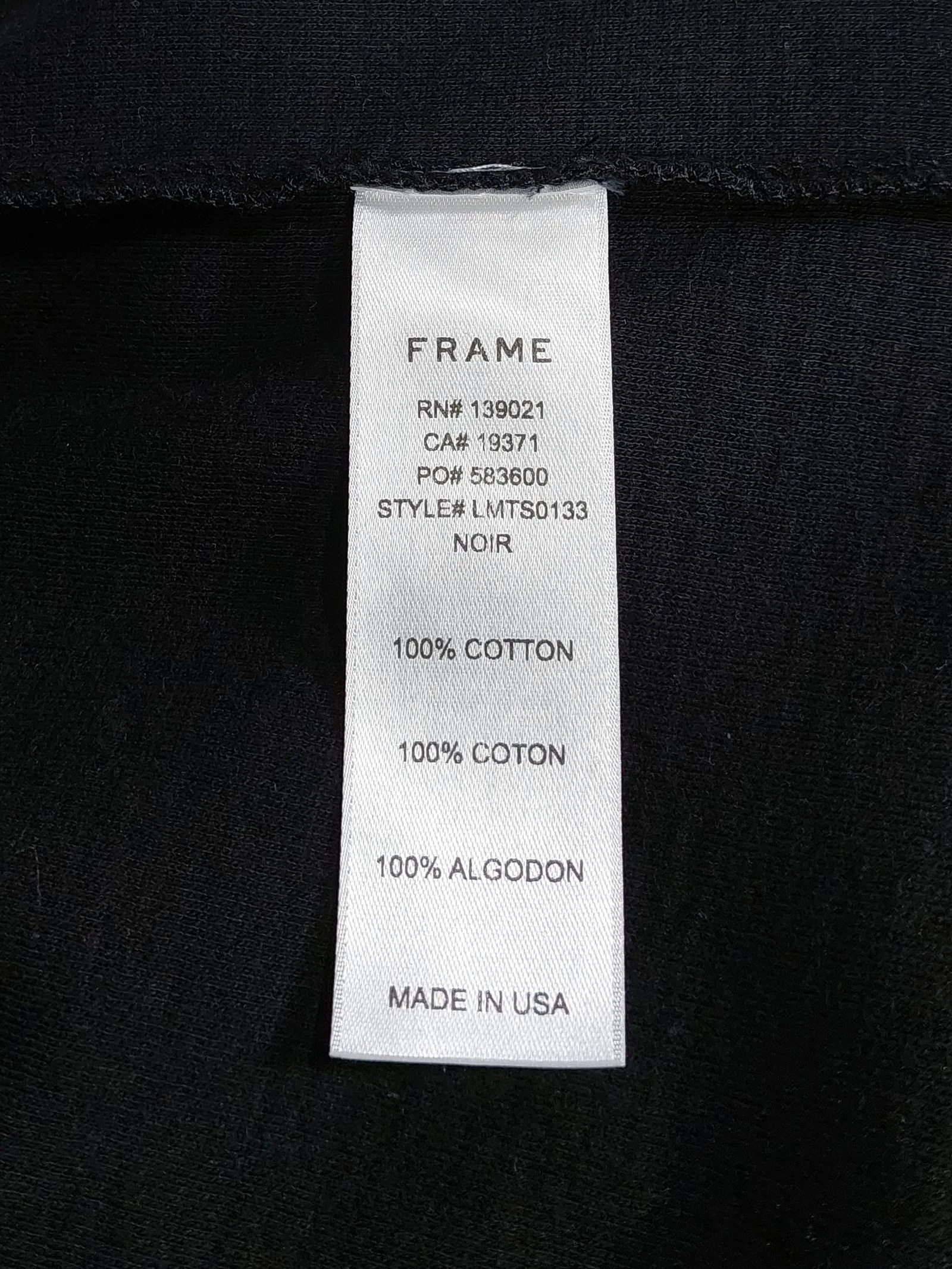 FRAME air long sleeve tshirt - black M – photo 3
